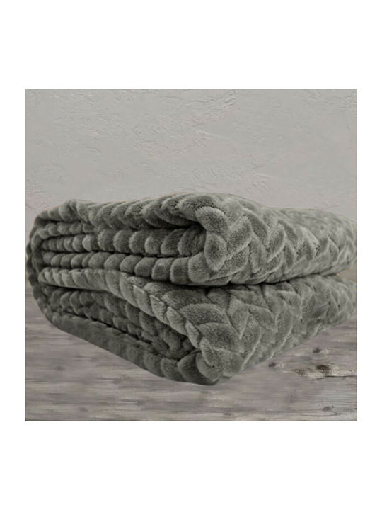 SpitiBazaar Blanket Fleece Single 160x220cm Grey