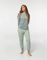 Little Unicorn Winter Damen Pyjama-Set Aguamarina Little Unicorn Winter Damen Pyjama-Set Aguamarina