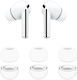 Techsuit Hülle Silikon in Weiß Farbe für Apple AirPods 1 / AirPods 2
