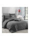 Homeline 3194 Подредба Покривало Кингсайз Anthracite 225x245см 3бр