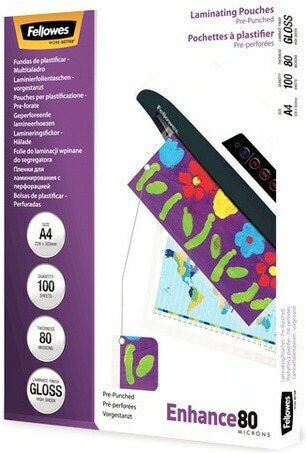 Fellowes Ζελατίνα Πλαστικοποίησης A4 80 microns