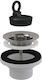 Bonomini Plastic Valve Sink with Output 40.5mm Silver