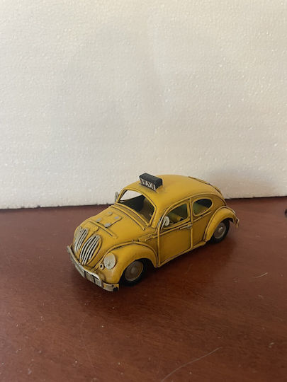 Vintage Μεταλλικό Διακοσμητικό Taxi Κίτρινο Μήκος 14εκ X Ύψος 6εκ