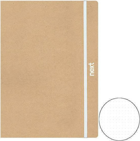 Next Eco Dots Notebook A4 with Dots and Elastic