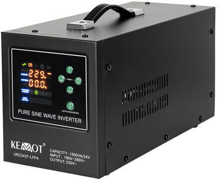 Urz3427-lfp4 1500va/1050w 2 X Schuko Контакта Черен