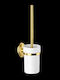 Gloria Porcelain Toilet Brush Gold