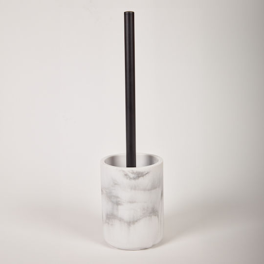 Kiandu Ceramic White Bathroom Toilet Brush