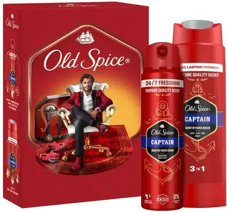 Old Spice Captain Комплект за грижа за кожата за Почистване на тялото