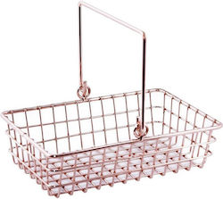 Espiel Serving Basket Metallic with Dimensions 18.5x13x5cm 1pcs Espiel Serving Basket Metallic with Dimensions 18.5x13x5cm 1pcs