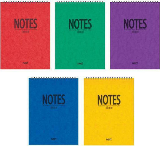 Next Notes Notizblock Spirale 160 Blätter Geregelt (Μiverse Designs)