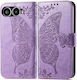 Θήκη Πτυσσόμενο Καπάκι T Phone 3 5g Butterfly Μοβ