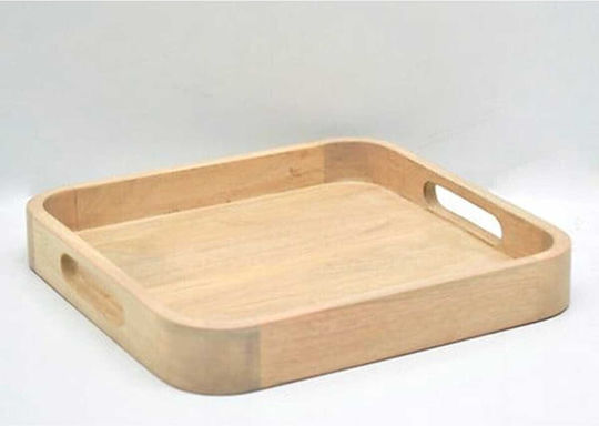 Marva Ξύλινος Δίσκος Σερβιρίσματος 25.5x25.5x4cm Marva Ξύλινος Δίσκος Σερβιρίσματος 25.5x25.5x4cm