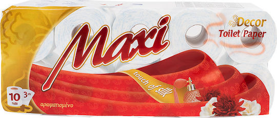 Maxi Χαρτί Υγείας 10 Ρολά 3 Φύλλων (130gr/Ρολό)
