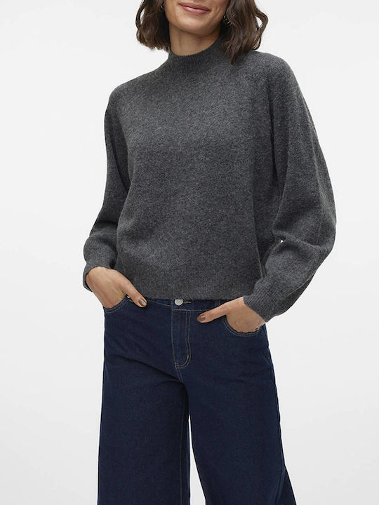 Vero Moda Пуловер Тъмносив Меланж