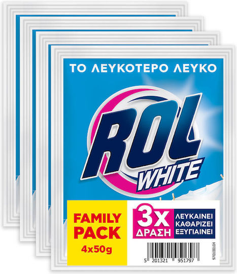 ROL White Λευκαντικό σε Σκόνη 50gr 4τμχ