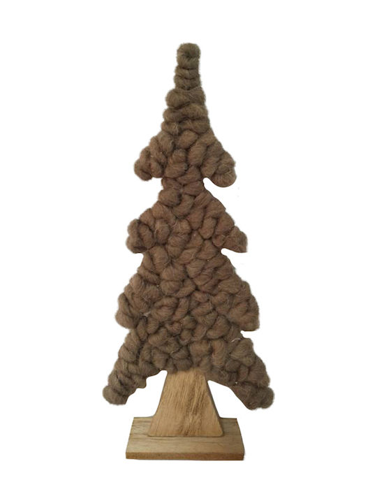 Heart Weihnachtsdekorationen mit Bäumen 17x5x39 Mdf Braun