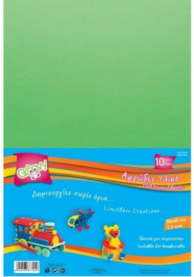 Schaumstoffpapier Eva Grün 30*40 2mm 10 Stück Groovy