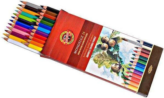 Koh-I-Noor Комплект цветни моливи 24бр Пакет от 1 опаковки