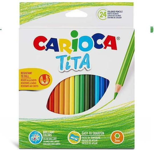 Carioca Tita Ξυλομπογιές 24 Χρωμάτων 6 Τεμ