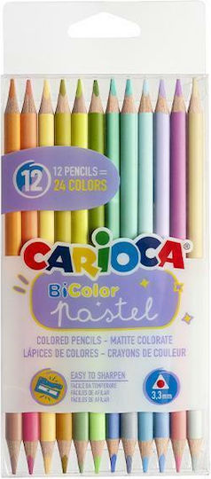 Carioca Bicolor Set de creioane colorate 12buc Pachet de 12 ambalaje