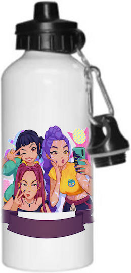 Бутилка Kpop Demon Hunters 500ml Бяла