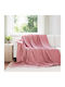 vidaXL Ριχτάρι Πολυθρόνας Fleece 240x220εκ. Ροζ