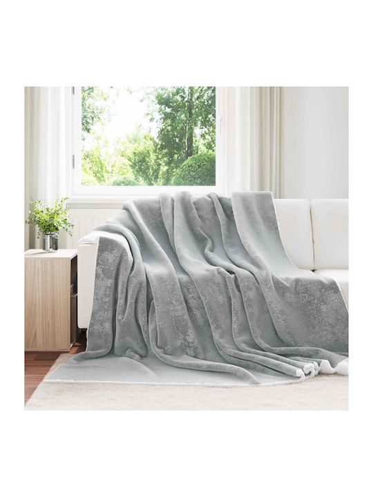 vidaXL schwere fleece-Decke Übergröße 240x270cm Grau