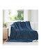 vidaXL Decke Fleece Übergröße 240x270cm Dunkelblau
