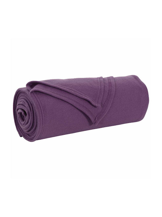 vidaXL Pătură Fleece Superdublă 240x220 cm Violet
