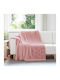 vidaXL Doppel Fleece-Decke 200x150cm Rosa