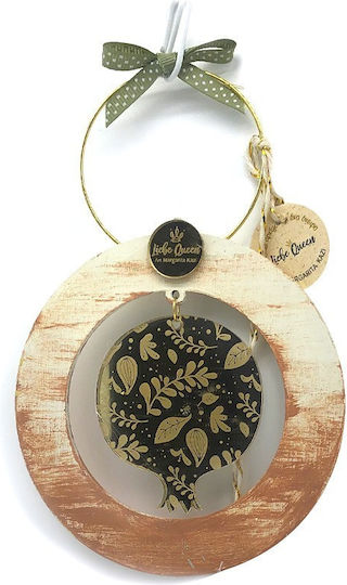 LiebeQueen Handmade Hanging Lucky Charm Pomegranate Orange made of Plexiglass 1pcs