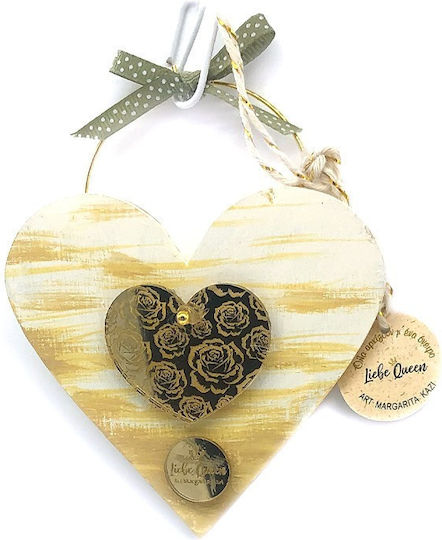 LiebeQueen Hanging Heart Wooden