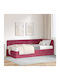 Einzelbett Mit Samt Grün Samt Rot Mit Lattenrost & Matratze 100x200cm