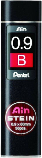 Leads Mechanical Pencils 0,9mm B 40 Pcs Ainstein Pentel 4902506269386