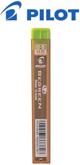 Pilot 12 Packages x 12 Pencil Leads Begreen Thickness 0.5mm Type HB