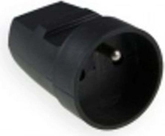 Elgotech Priză Portabilă U 16a 250v Neagră G-10-2
