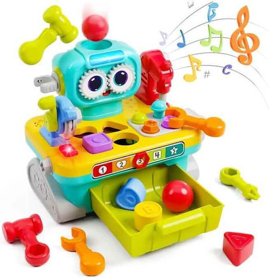 Hola Toys Hammer Toy Workbench with Music, Light, and Sounds