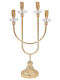 Keskor Candle Holder Metal in Gold Color 26x48x11.5cm 1pcs
