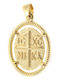 Kontopoulos Pendant Kids Talisman Konstantinato made of Gold 9K AX108AN9