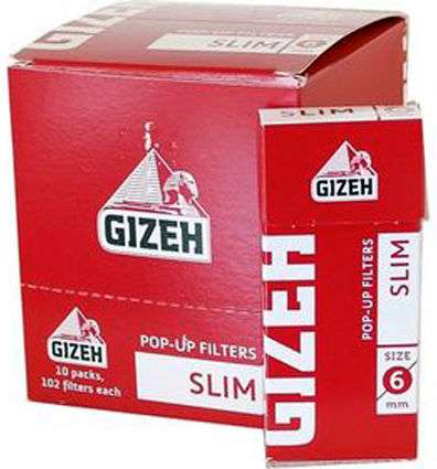 Gizeh Pop Up Filtertips Einfach 6mm 10x1Stk