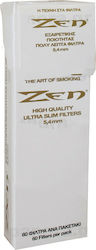 Zen Smoke Vată pentru țigări Simplu 5.4mm 60x1buc Zen Smoke Vată pentru țigări Simplu 5.4mm 60x1buc
