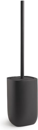 Gedy Ylenia Yl33 Metallic Toilet Brush Black