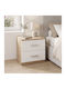 Nachttisch Athos Metall Beige 48x40x41.5cm