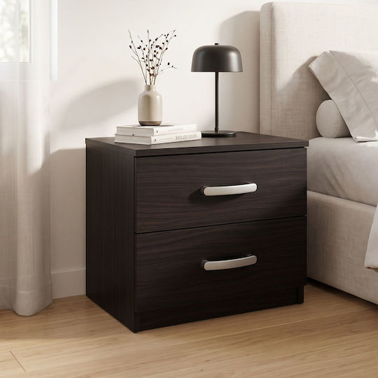 Nachttisch Athos Metall Braun 48x40x41.5cm