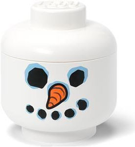 Kinder Spielzeugkiste aus Kunststoff Weiß 16x16x18,5cm