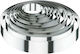 Round Cake Ring Cookie Cutter Inox Φ14x5cm 4 Pieces