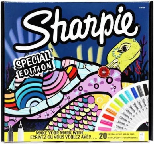 Sharpie Special Edition Turtle Маркери за рисуване 0.9мм Комплект 14бр