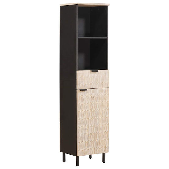 vidaXL 4017886 Στήλη Μπάνιου Δαπέδου 38x33x160cm Λευκή