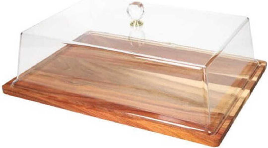 Yuk Ξύλινος Δίσκος Σερβιρίσματος 48x35x15cm