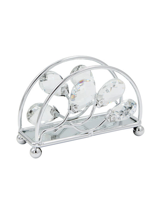 Keskor Metallic Napkin Holder Silver 13x5x9cm 4...
